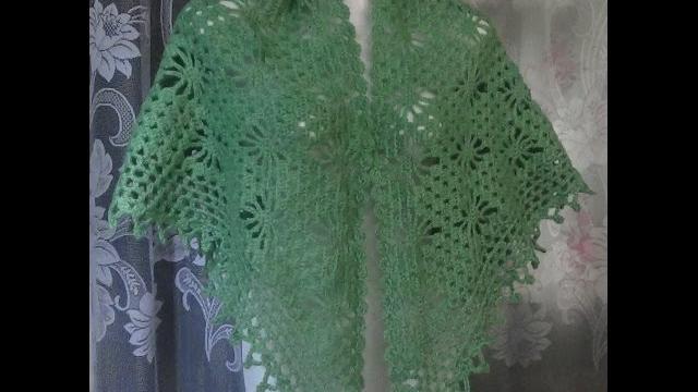 Как связать шаль с паучками крючком?How to crochet shawl Как связать шаль с паучками крючком?How to crochet shawl