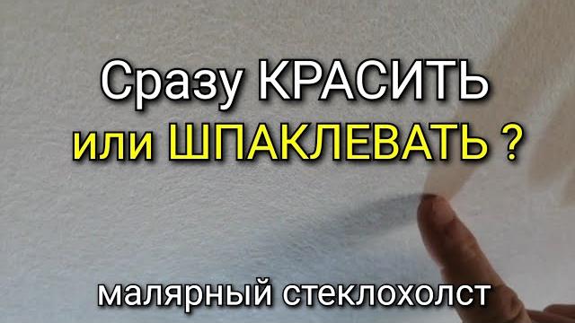 Шпаклевать или сразу красить? Что дальше делать со стеклохолстом? Стеклохолст - инструкция. Шпаклевать или сразу красить? Что дальше делать со стеклохолстом? Стеклохолст - инструкция.