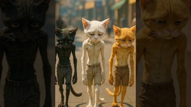 They Laughed at These Skinny Cats… Until THIS Happened. #cat #catstory #aicat #glowup They Laughed at These Skinny Cats… Until THIS Happened. #cat #catstory #aicat #glowup