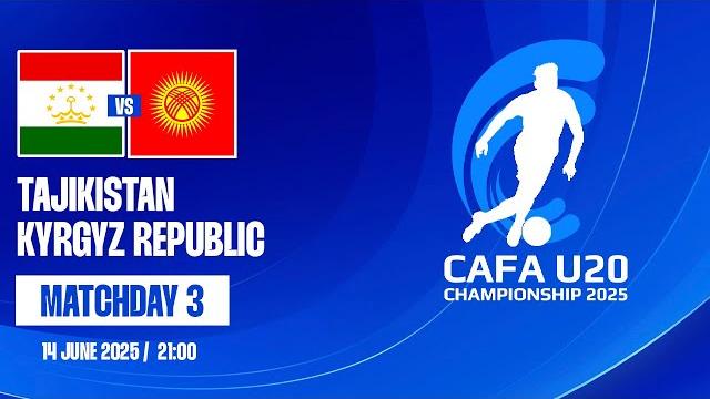 Tajikistan vs Kyrgyz Republic | CAFA U20 CHAMPIONSHIP 2025 Tajikistan vs Kyrgyz Republic | CAFA U20 CHAMPIONSHIP 2025