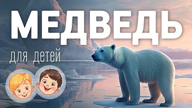 Белый медведь. Видео про животных для детей 3+ Белый медведь. Видео про животных для детей 3+