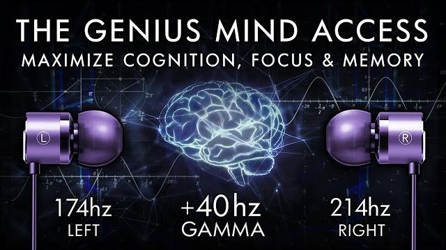 The Genius Mind Access - 40 Hz Gamma Binaural Beat - Maximize Cognition, Focus & Memory The Genius Mind Access - 40 Hz Gamma Binaural Beat - Maximize Cognition, Focus & Memory