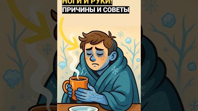 Почему мёрзнут руки и ноги? за 40 сек! Почему мёрзнут руки и ноги? за 40 сек!