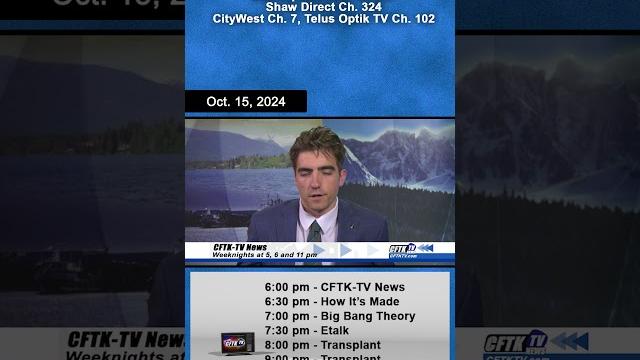 Oct. 15, 2024 News Update Short with Damian Smith - Watch CFTK-TV News weeknights at 5, 6 & 11 pm. Oct. 15, 2024 News Update Short with Damian Smith - Watch CFTK-TV News weeknights at 5, 6 & 11 pm.