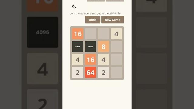 Getting 8192 in 2048 game#2048 Getting 8192 in 2048 game#2048