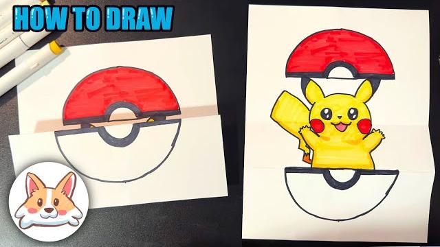 How to Draw PIKACHU surprise fold | Step-by-Step How to Draw PIKACHU surprise fold | Step-by-Step