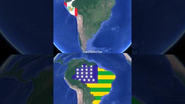 Evolution of Brazil and Peru #maps #history #historymap Evolution of Brazil and Peru #maps #history #historymap