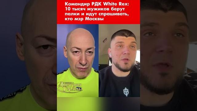 Командир РДК White Rex: 10 тысяч мужиков берут палки и идут спрашивать, кто мэр Москвы #shorts Командир РДК White Rex: 10 тысяч мужиков берут палки и идут спрашивать, кто мэр Москвы #shorts