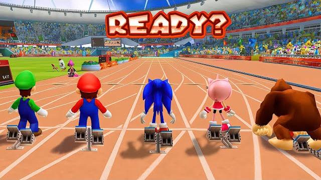 Mario & Sonic at the London 2012 Olympic Games - 100m Sprint All Character (Secrets Revealed) Mario & Sonic at the London 2012 Olympic Games - 100m Sprint All Character (Secrets Revealed)