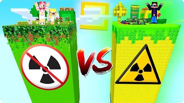 TOXIC CHUNK vs NATURE CHUNK in Minecraft! TOXIC CHUNK vs NATURE CHUNK in Minecraft!