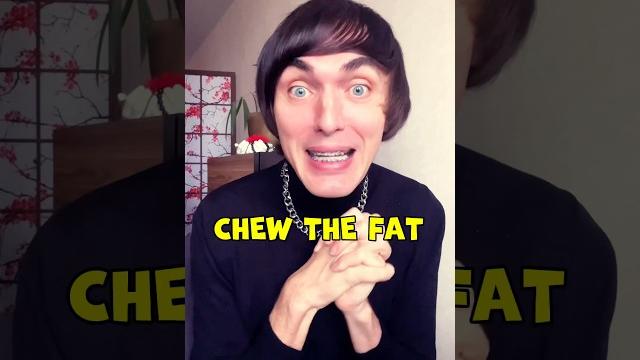CHEW THE FAT или зачем мы «жуем жир» в английском. Больше про изучение английского у @mikie_pod CHEW THE FAT или зачем мы «жуем жир» в английском. Больше про изучение английского у @mikie_pod