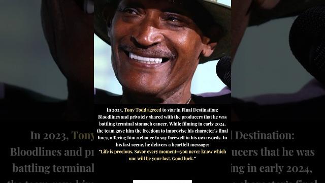 In 2023, Tony Todd agreed to star in Final Destination: Bloodlines and privately shared with... In 2023, Tony Todd agreed to star in Final Destination: Bloodlines and privately shared with...