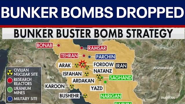 BREAKING: B2 bombers drop massive "bunker bombs" on Iran BREAKING: B2 bombers drop massive "bunker bombs" on Iran