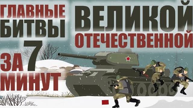 Главные битвы Великой Отечественной войны за 7 минут Главные битвы Великой Отечественной войны за 7 минут