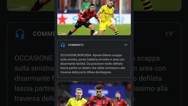 MILAN - BORUSSIA 1-1 #championsleague MILAN - BORUSSIA 1-1 #championsleague