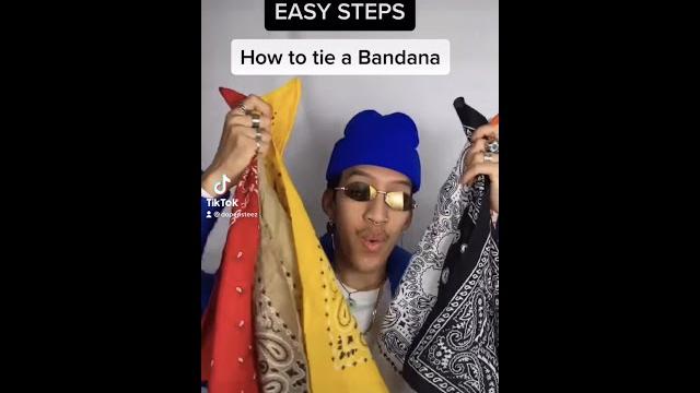 HOW TO: TIE A BANDANA (EASY STEPS) HOW TO: TIE A BANDANA (EASY STEPS)