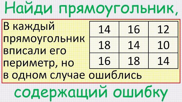 Олимпиадная задача о периметрах прямоугольников Олимпиадная задача о периметрах прямоугольников