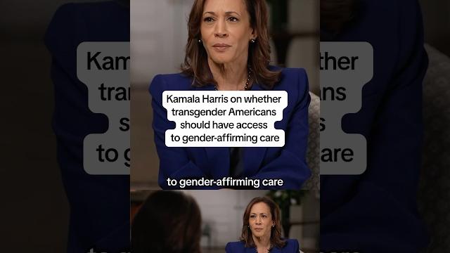 Kamala Harris on whether transgender Americans should have access to gender-affirming care Kamala Harris on whether transgender Americans should have access to gender-affirming care