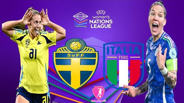 Italy vs Sweden UEFA women's Nations league Italy vs Sweden UEFA women's Nations league