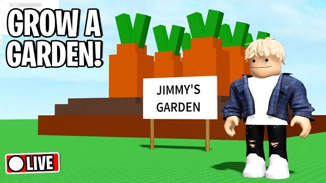 I Played Roblox GROW A GARDEN While LIVE!! I Played Roblox GROW A GARDEN While LIVE!!