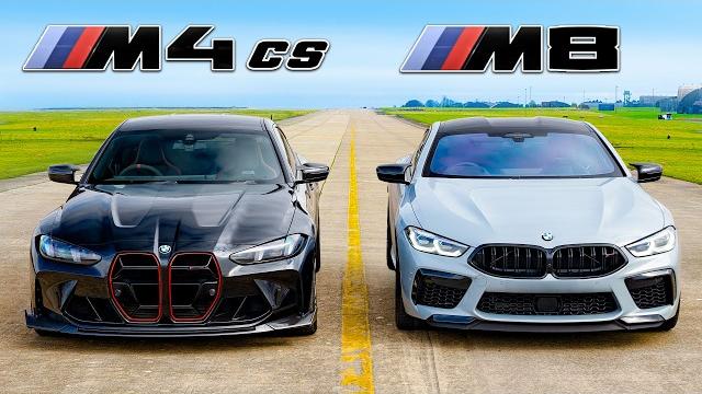 BMW M4 CS v M8 Competition: DRAG RACE BMW M4 CS v M8 Competition: DRAG RACE