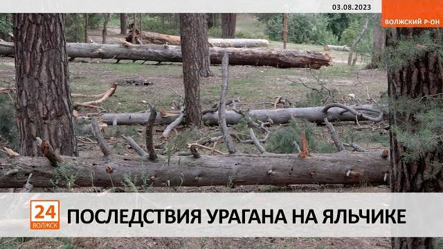 Последствия урагана на Яльчике Последствия урагана на Яльчике