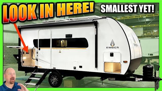 SMALLEST EVER with W/D Prep • WOW! • 2025 Ember E-Series 18RBE Solo & Couples Camping Travel Trailer SMALLEST EVER with W/D Prep • WOW! • 2025 Ember E-Series 18RBE Solo & Couples Camping Travel Trailer