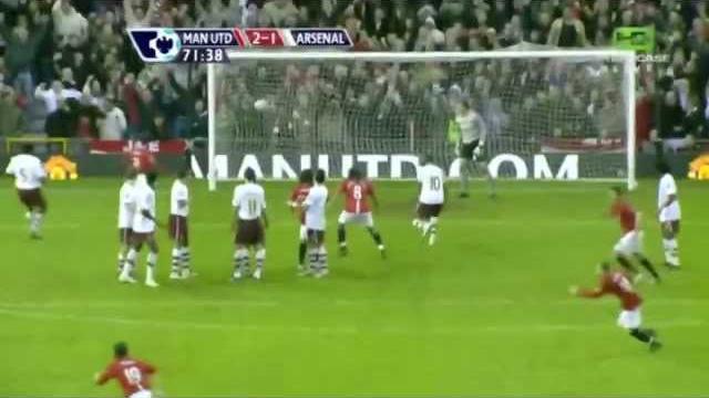 Owen Hargreaves Free Kick vs. Arsenal (2008) Owen Hargreaves Free Kick vs. Arsenal (2008)