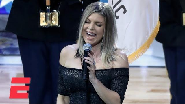 Fergie sings the national anthem at the NBA All-Star Game | ESPN Fergie sings the national anthem at the NBA All-Star Game | ESPN