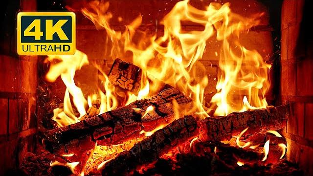 Уютный Камин 4К! Зимняя ночь у камина под звуки горящих дров Уютный Камин 4К! Зимняя ночь у камина под звуки горящих дров