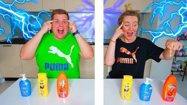 ТЕЛЕПАТИЯ СЛАЙМ ЧЕЛЛЕНДЖ Лизун ИЗ Случайных Ингредиентов / TWIN TELEPATHY SLIME CHALLENGE ТЕЛЕПАТИЯ СЛАЙМ ЧЕЛЛЕНДЖ Лизун ИЗ Случайных Ингредиентов / TWIN TELEPATHY SLIME CHALLENGE
