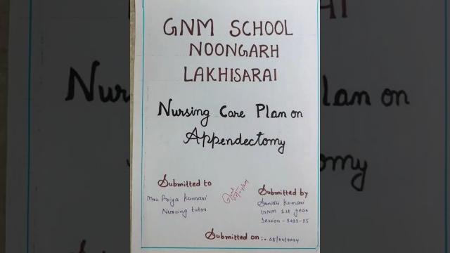 Appendicitis nursing care plan Presentation//Appendicitis ncp short//Nursing care plan format//#NCP Appendicitis nursing care plan Presentation//Appendicitis ncp short//Nursing care plan format//#NCP