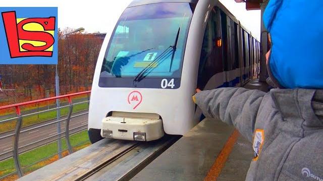 Городские поезда Монорельс Видео для детей Городские поезда Монорельс Видео для детей