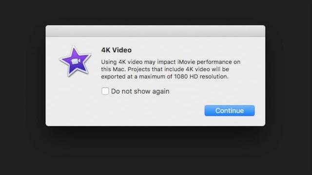 Export 4K Video in iMovie? Export 4K Video in iMovie?