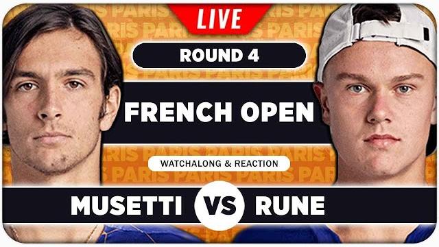 MUSETTI vs RUNE • French Open 2025 • LIVE Tennis Watchalong MUSETTI vs RUNE • French Open 2025 • LIVE Tennis Watchalong