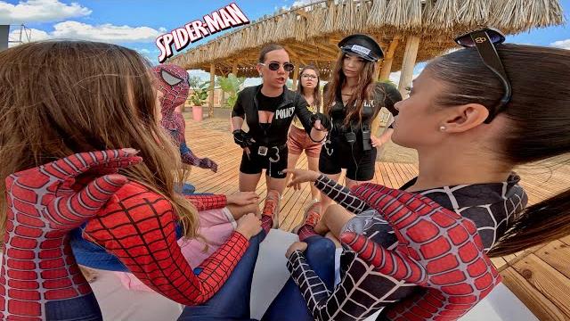 SPIDER-MAN BRO AND GIRLFRIENDS CAN'T OPEN THE SUMMER SEASON HAMPERED BY MOM AND POLICE GIRLS SPIDER-MAN BRO AND GIRLFRIENDS CAN'T OPEN THE SUMMER SEASON HAMPERED BY MOM AND POLICE GIRLS