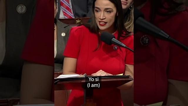 Rep. Ocasio-Cortez told to give translation after speaking Spanish in Congress | USA TODAY #Shorts Rep. Ocasio-Cortez told to give translation after speaking Spanish in Congress | USA TODAY #Shorts