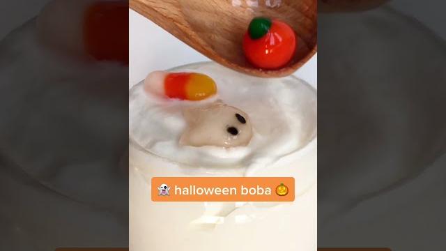 Making Halloween Boba at home! Making Halloween Boba at home!