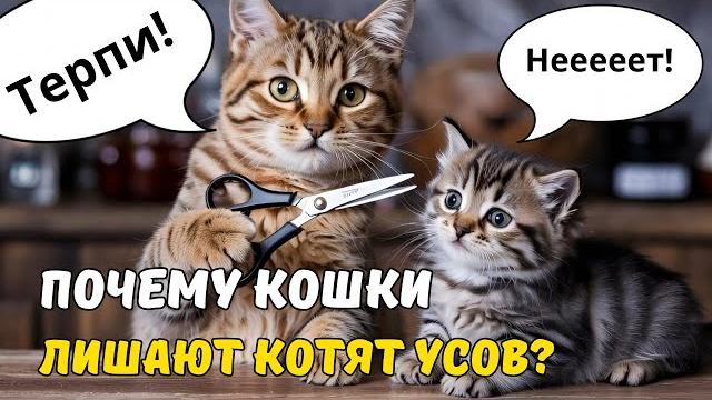 Зачем кошки отгрызают усы котятам? Зачем кошки отгрызают усы котятам?