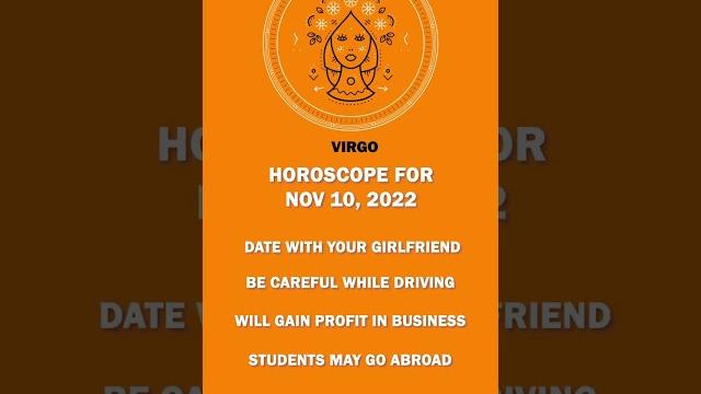 #Virgo | #Horoscope | November 10, 2022 #Virgo | #Horoscope | November 10, 2022