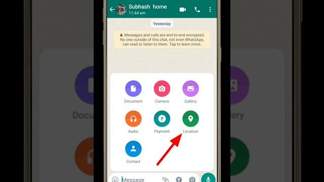 How to Send Location In WhatsApp | WhatsApp per location send kaise karen #shorts #whatsapp How to Send Location In WhatsApp | WhatsApp per location send kaise karen #shorts #whatsapp