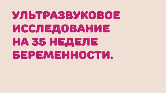 УЗИ на 35 неделе беременности УЗИ на 35 неделе беременности