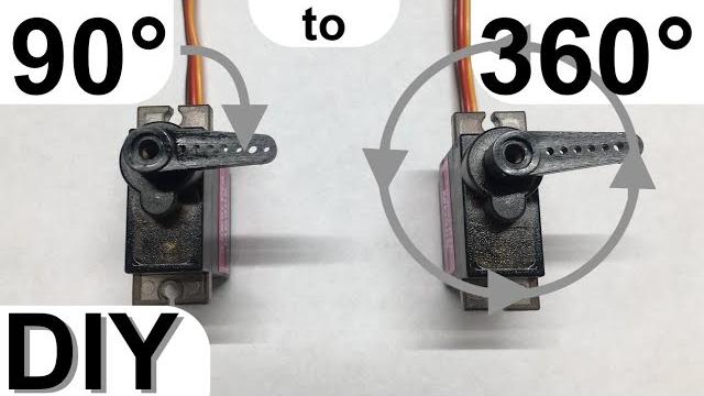 How to Make ANY servo rotate 360° - EASY and FAST How to Make ANY servo rotate 360° - EASY and FAST