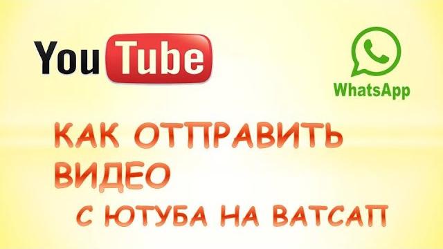 Как отправить видео с ютуба на ватсап Как отправить видео с ютуба на ватсап
