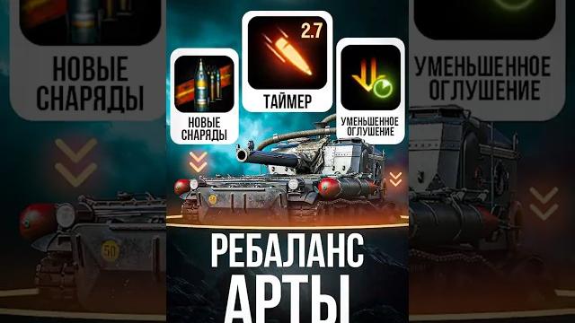 Новый Ребаланс Арты в 2025 в Мире Танков #миртанков #wot Новый Ребаланс Арты в 2025 в Мире Танков #миртанков #wot