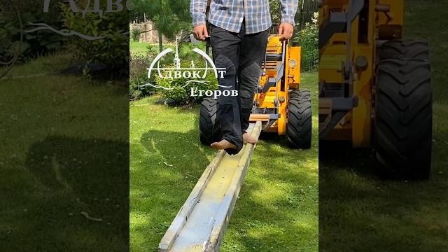 Подъёмный кран из полена и доски #diy Подъёмный кран из полена и доски #diy