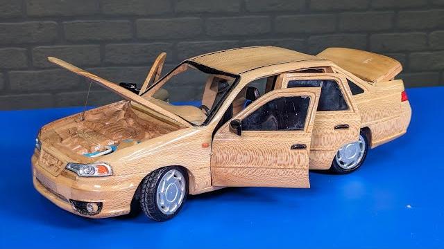 Chevrolet Nexia Out of Wood - Wooden Model Car Chevrolet Nexia Out of Wood - Wooden Model Car