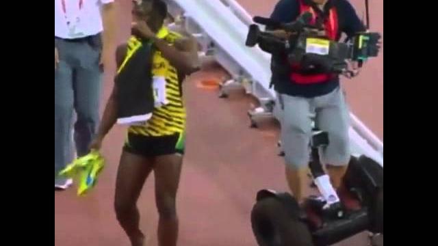 Ussain bolt FUNNY accident Ussain bolt FUNNY accident