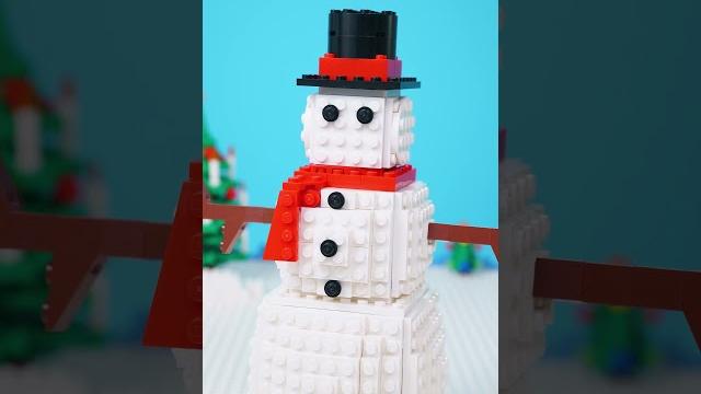 Building a Snowman INDOORS?! ️ | LEGO Stop Motion Animation #Shorts Building a Snowman INDOORS?! ️ | LEGO Stop Motion Animation #Shorts