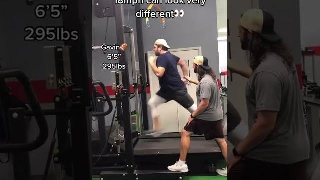 Running 18MPH at different sizes | #Shorts Running 18MPH at different sizes | #Shorts